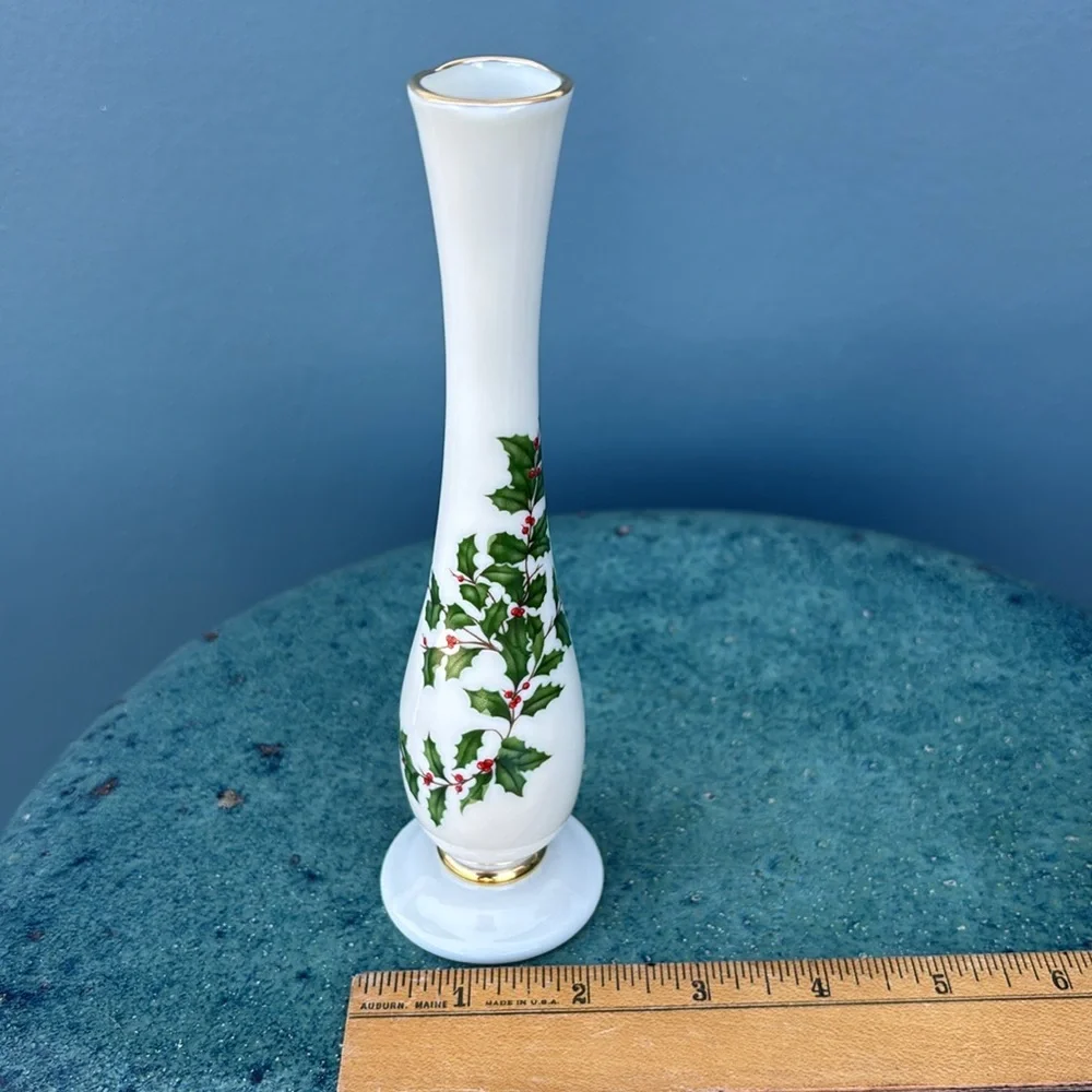 Vintage Lenox HOLIDAY Made In The USA Porcelain Bud Vase